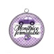 Pendentif Cabochon Argent - monitrice formidable