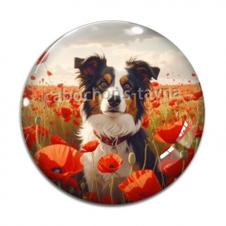 Cabochon Verre - chien