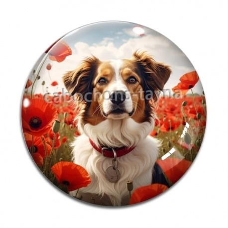 Cabochon Verre - chien