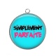 Pendentif Cabochon Argent - simplement parfaite