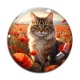 Cabochon Verre - chat