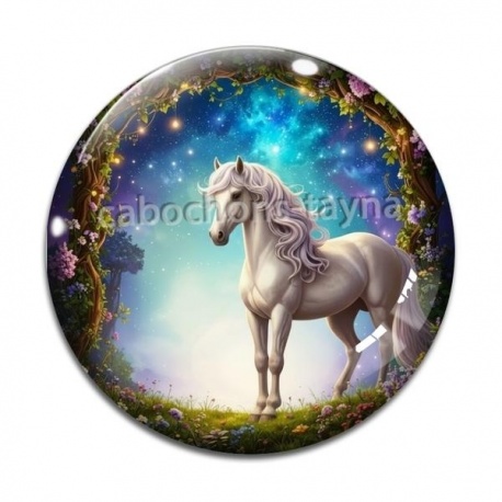 Cabochon Verre - cheval