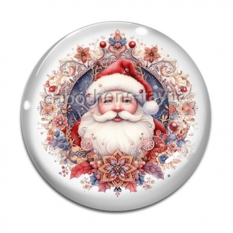Cabochon Verre - papa noël