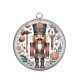 Pendentif Cabochon Argent - casse noisette