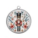 Pendentif Cabochon Argent - casse noisette