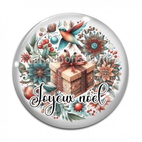 Cabochon Verre - joyeux noël