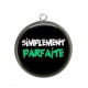 Pendentif Cabochon Argent - simplement parfaite