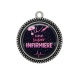 Pendentif Cabochon Argent - une super infirmière