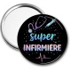 Miroir de poche -  super infirmière