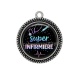 Pendentif Cabochon Argent -  super infirmière