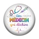 Cabochon Résine - un médecin qui déchire