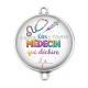 Connecteur Cabochon Argent - un médecin qui déchire