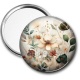 Miroir de poche - fleur