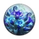 Cabochon Résine - fleur exotique