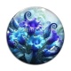 Cabochon Verre - fleur exotique