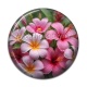 Cabochon Résine - fleur exotique