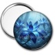 Miroir de poche - fleur exotique
