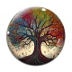 Cabochon Verre - arbre de vie