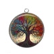Pendentif Cabochon Argent - arbre de vie