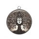 Pendentif Cabochon Argent -  arbre de vie bouddha