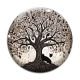 Cabochon Verre - arbre de vie chat