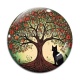 Cabochon Verre - arbre de vie chat