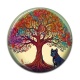 Cabochon Résine - arbre de vie chien