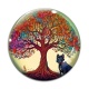 Cabochon Verre - arbre de vie chien