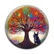 Cabochon Résine - arbre de vie chien