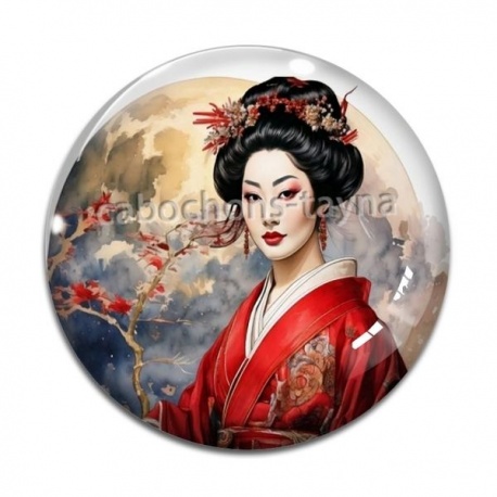 Cabochon Verre - geisha