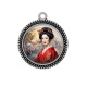 Pendentif Cabochon Argent - geisha