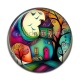 Cabochon Résine - maison féerique