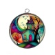 Pendentif Cabochon Argent - maison féerique