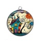 Pendentif Cabochon Argent - maison féerique