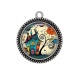 Pendentif Cabochon Argent - maison féerique