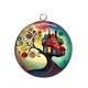 Pendentif Cabochon Argent - maison féerique