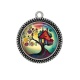 Pendentif Cabochon Argent - maison féerique