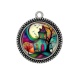 Pendentif Cabochon Argent - maison féerique