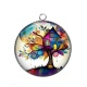 Pendentif Cabochon Argent - maison féerique