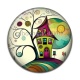 Cabochon Résine - maison féerique