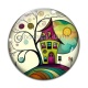 Cabochon Verre - maison féerique