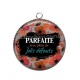Pendentif Cabochon Argent - parfaite avec plein de jolis défauts