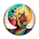 Cabochon Verre - maison féerique