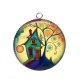 Pendentif Cabochon Argent - maison féerique