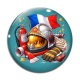 Cabochon Verre - pompier