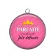 Pendentif Cabochon Argent - parfaite avec plein de jolis défauts