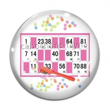 Cabochon Verre - loto