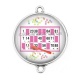 Connecteur Cabochon Argent - loto
