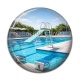Cabochon Résine - piscine