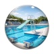 Cabochon Verre - piscine